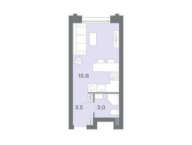 Студия 22.32 кв.м, ЖК «Дмитровское небо», 11 111 309 руб.