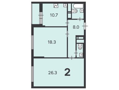 2-комнатная 68.40 кв.м, Жилой дом «Люблинская ул., д. 76, к. 4», 19 465 601 руб.