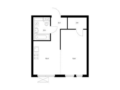 Планировки однокомнатные в Второй Нагатинский