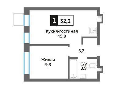 Планировки однокомнатные в Никольский квартал «Отрада»