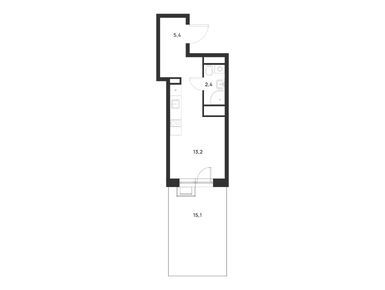 Студия 25.50 кв.м, ЖК Foreville (Форевилль), 10 295 880 руб.