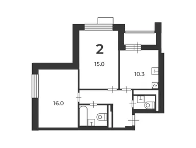 2-комнатная 56.20 кв.м, Жилой дом «Феодосийская ул., д. 5», 28 838 024 руб.