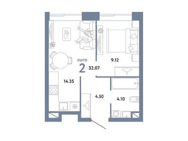 Планировки двухкомнатные в ЖК Republic (Репаблик)