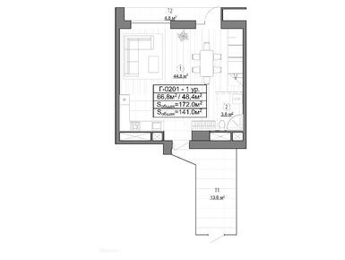 Планировки четырехкомнатные в Les (Лес)