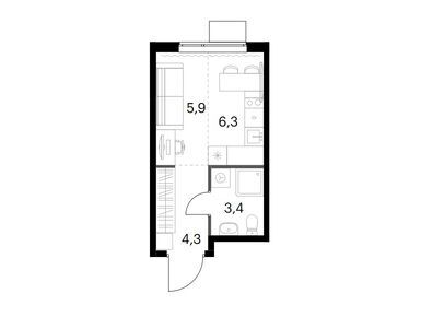 Планировки студии в ЖК «1-й Измайловский» (Первый Измайловский)
