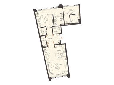 1-комнатная 100.20 кв.м, Клубный дом Nicole (Николь), 280 560 000 руб.