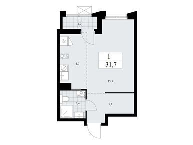 Студия 31.70 кв.м, ЖК «Деснаречье», 12 301 502 руб.