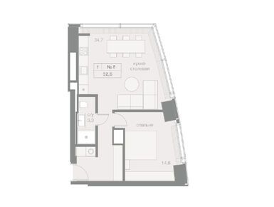 Планировки однокомнатные в ЖК Capital Towers (Кэпитал Тауэрс)