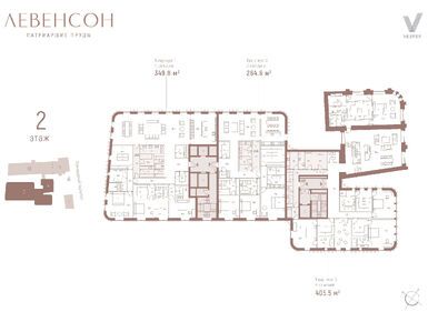 Планировки двухкомнатные в Levenson (Левенсон)
