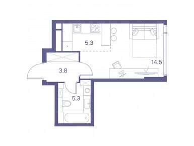 Студия 28.90 кв.м, ЖК «Лот» от Аквилон, 24 832 250 руб.