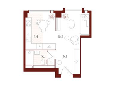 Студия 34.10 кв.м, ЖК «АУРА», 23 095 930 руб.