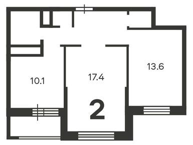Планировки двухкомнатные в Жилой дом «6-я Радиальная ул., д. 7/6, к. 1»
