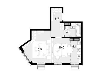 Планировки двухкомнатные в ЖК «Новая Звезда II очередь»