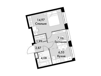 2-комнатные 37.50 кв.м, «Движение. Говорово», 12 776 250 руб.