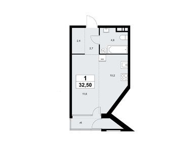 Планировки студии в ЖК «Дом на Зорге»