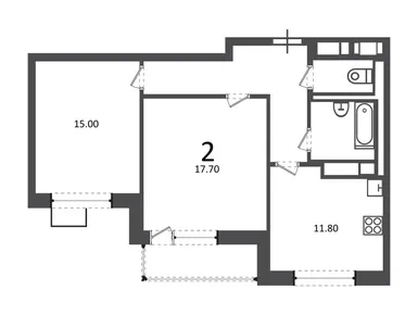 2-комнатная 60.30 кв.м, Жилой дом «Балаклавский пр-кт, д. 17», 31 012 226 руб.