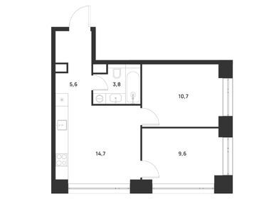 Планировки двухкомнатные в ЖК Voice Towers (Войс Тауэрс)