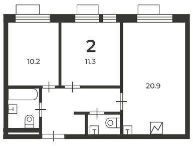 2-комнатная 56.70 кв.м, Жилой дом «Салтыковская ул., д. 6/1, к. 2, 4, 5, 6, 7», 12 252 870 руб.