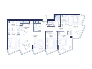 Планировки четырехкомнатные в hideOUT (хайдАУТ)