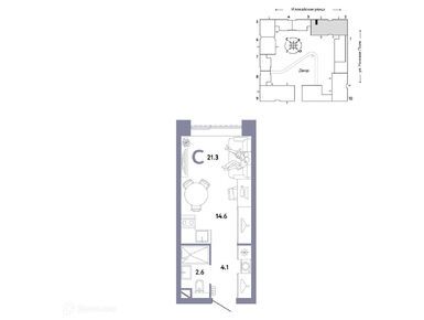 Планировки студии в ЖК «Страна. Заречная»