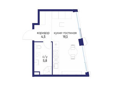 Планировки студии в ЖК «Остров»