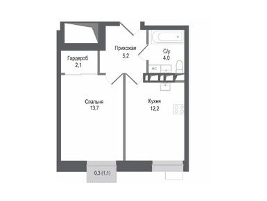 Планировки однокомнатные в ЖК «Киноквартал»