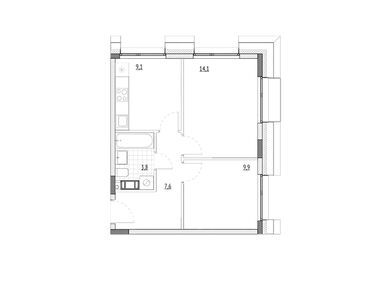 Планировки 2-к. апартаменты в МФК Wellbe (Велби)