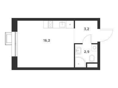 Студия 22.30 кв.м, ЖК Foreville (Форевилль), 8 447 553 руб.