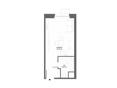 Студия 22.70 кв.м, CitiMix (СитиМикс), 8 903 000 руб.