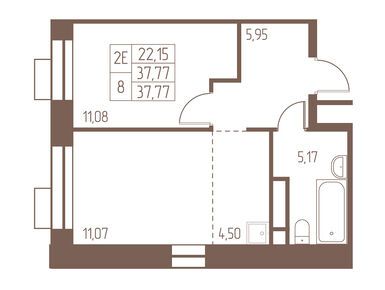 Планировки двухкомнатные в ЖК «Западная Ивантеевка»