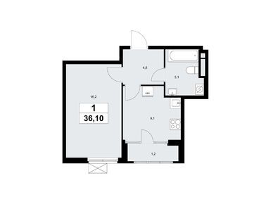 Планировки однокомнатные в ЖК «Дом на Зорге»