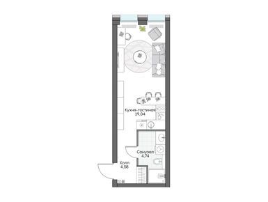 Студия 28.47 кв.м, Insider (Инсайдер), 15 168 104 руб.