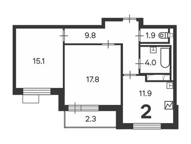 2-комнатная 60.50 кв.м, Жилой дом «Балаклавский пр-кт, д. 17», 30 698 831 руб.