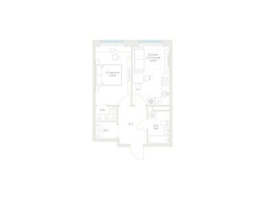 1-комнатная 42.90 кв.м, ЖК «Детали», 13 265 131 руб.