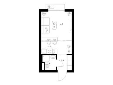 Планировки студии в Ярославский квартал