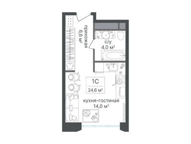 Планировки студии-апартаменты в МФК «Варшавские ворота»