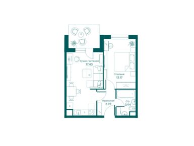 Планировки 2-к. апартаменты в ЖК «Равновесие»