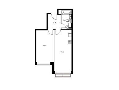 2-комнатная 46.40 кв.м, ЖК «Солнечный Парк», 8 444 800 руб.