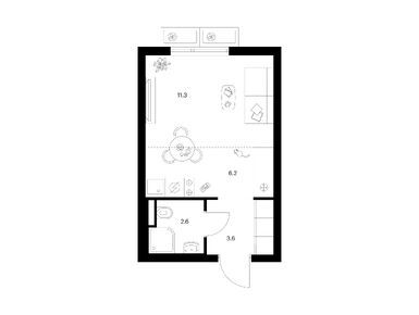 Студия 23.70 кв.м, Саларьево парк, 11 120 040 руб.