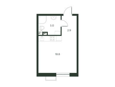 Планировки студии в ЖК «Павлово 3»