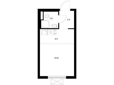 Студия 20.90 кв.м, Яуза парк, 8 203 250 руб.