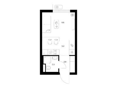 Планировки студии в Ярославский квартал