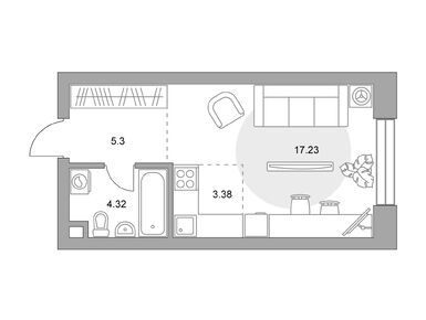 Студия 30.23 кв.м, ЖК MYPRIORITY Павелецкая (Май Приорити Павелецкая), 24 922 559 руб.