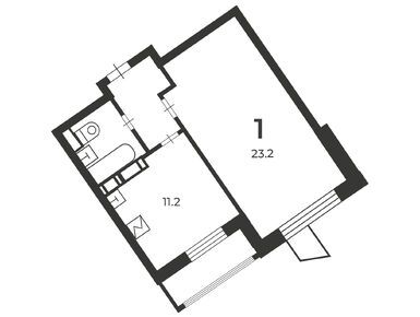 1-комнатная 42.30 кв.м, Жилой дом «Родниковая ул., д. 5А», 16 021 806 руб.