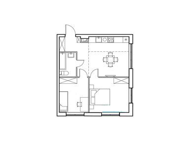 Планировки двухкомнатные в ЖК «Новый Зеленоград»