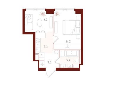 Планировки однокомнатные в ЖК «АУРА» («Мангазея на Тульской»)
