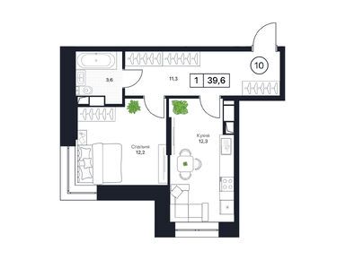 Планировки однокомнатные в ЖК «Пушкино Град»