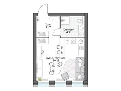 Студия 30.16 кв.м, Insider (Инсайдер), 17 302 189 руб.