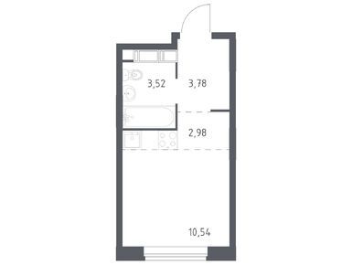 Студия 20.90 кв.м, ЖК «Новоград Павлино», 5 141 069 руб.