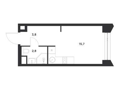 Студия 22.30 кв.м, ЖК Voice Towers (Войс Тауэрс), 13 707 924 руб.